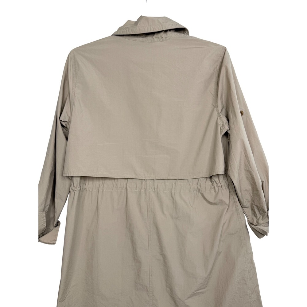 Banana Republic Womens Khaki Utility Dress Tan Large Drawstring Waist - Picture 8 of 9